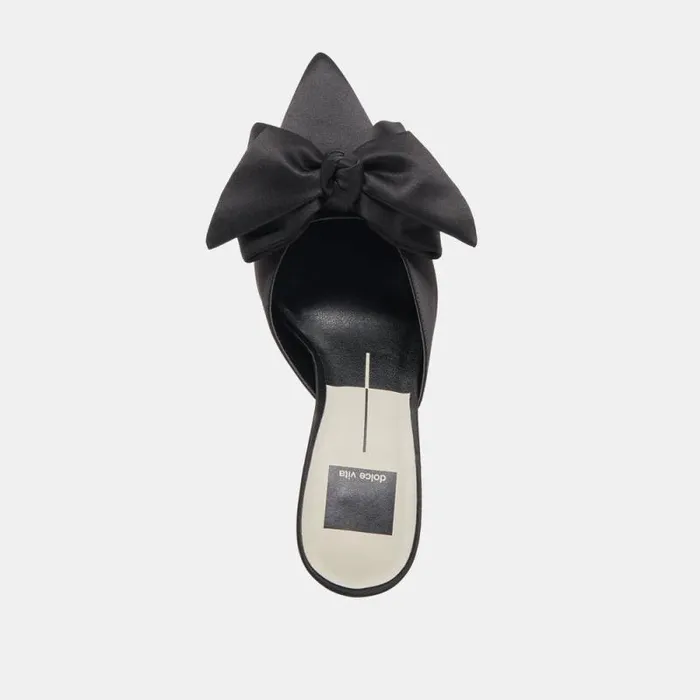 Dolce Vita Kayli Heels Onyx Satin Women Heels