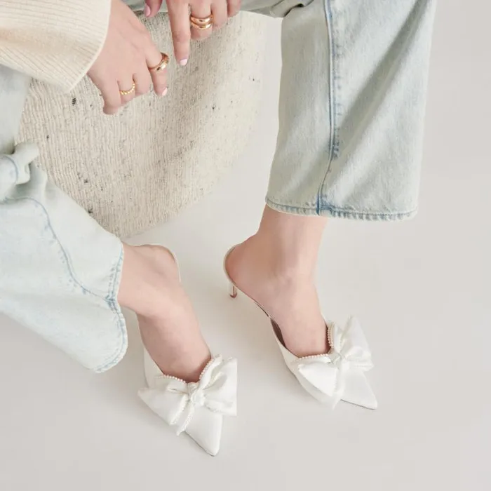 Dolce Vita Kayli Pearl Heels Vanilla Pearls Women Heels