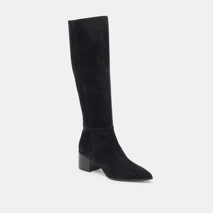 Dolce Vita Kirson Boots Onyx Suede Women Boots and Booties