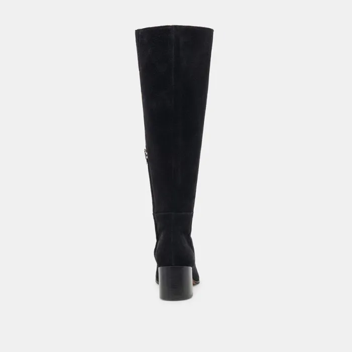 Dolce Vita Kirson Boots Onyx Suede Women Boots and Booties