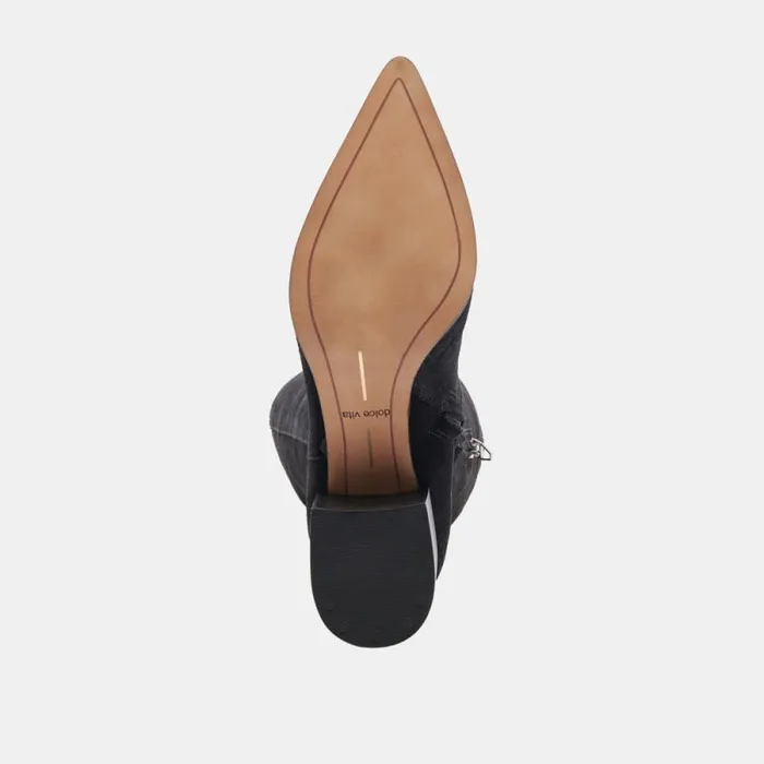 Dolce Vita Kirson Boots Onyx Suede Women Boots and Booties