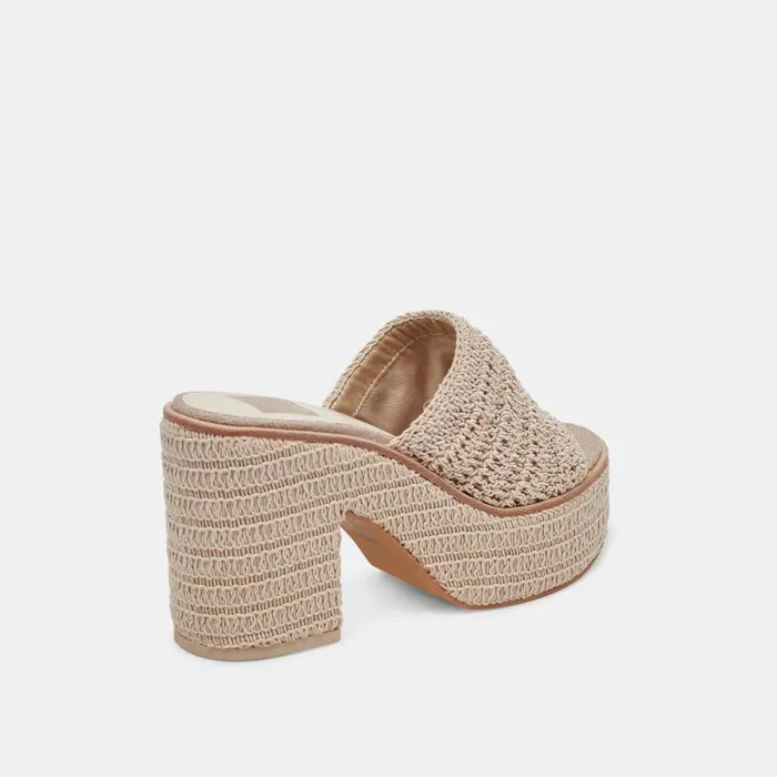 Dolce Vita Ladin Heels Dove Woven Women Sandals