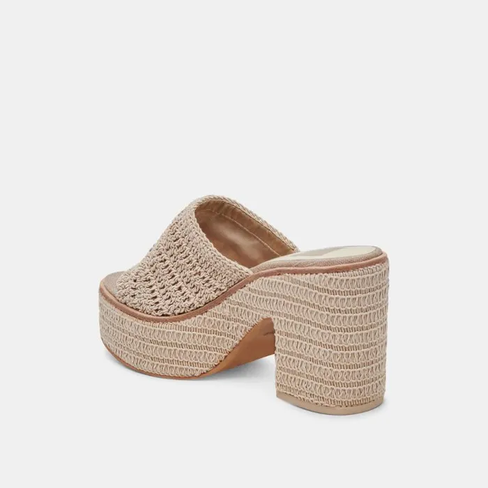 Dolce Vita Ladin Heels Dove Woven Women Sandals