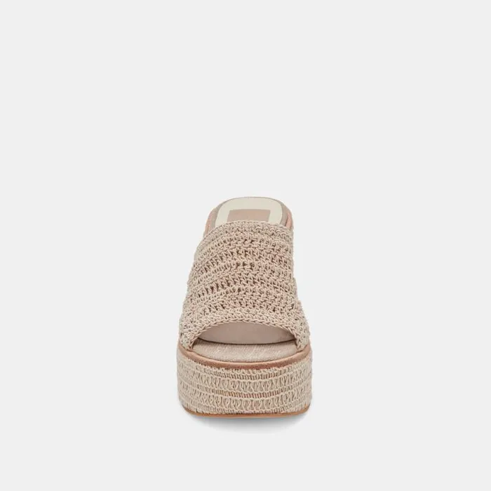 Dolce Vita Ladin Heels Dove Woven Women Sandals