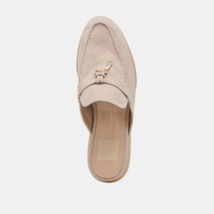Dolce Vita Lasail Flats Taupe Suede Women Flats and Loafers