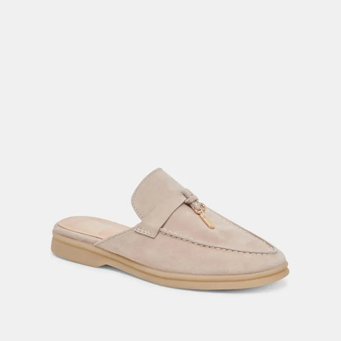 Dolce Vita Lasail Flats Taupe Suede Women Flats and Loafers