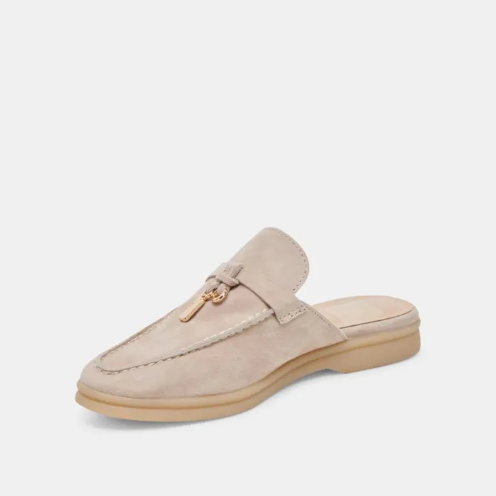 Dolce Vita Lasail Flats Taupe Suede Women Flats and Loafers