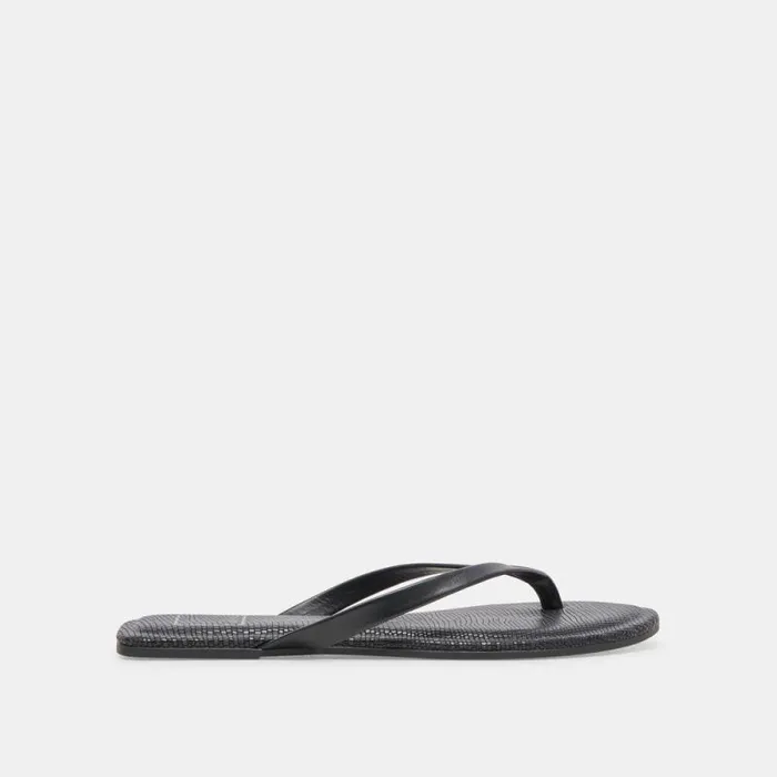 Dolce Vita Layney Sandals Black Leather Women Sandals