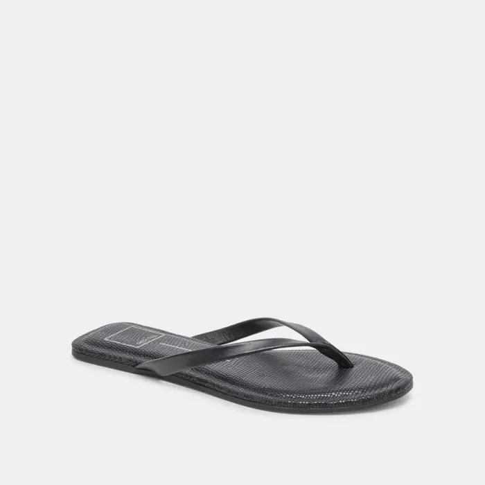 Dolce Vita Layney Sandals Black Leather Women Sandals