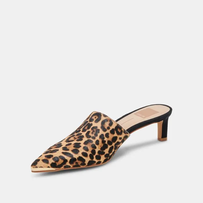 Dolce Vita Lexy Heels Dk Leopard Calf Hair Women Heels