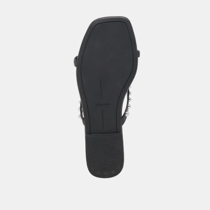 Dolce Vita Lucca Pearl Sandals Black Pearls Women Sandals
