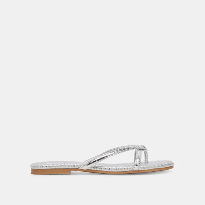 Dolce Vita Lucca Sandals Silver Distressed Stella Women Sandals
