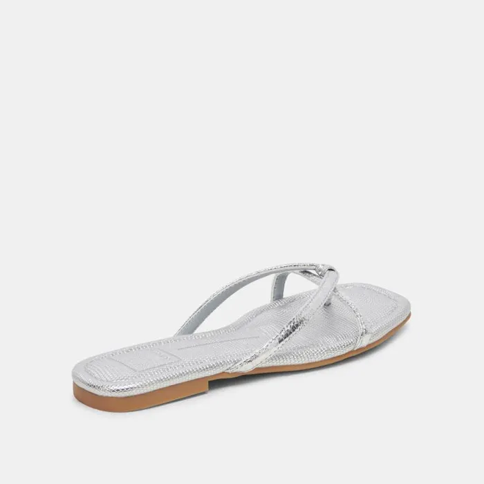 Dolce Vita Lucca Sandals Silver Distressed Stella Women Sandals