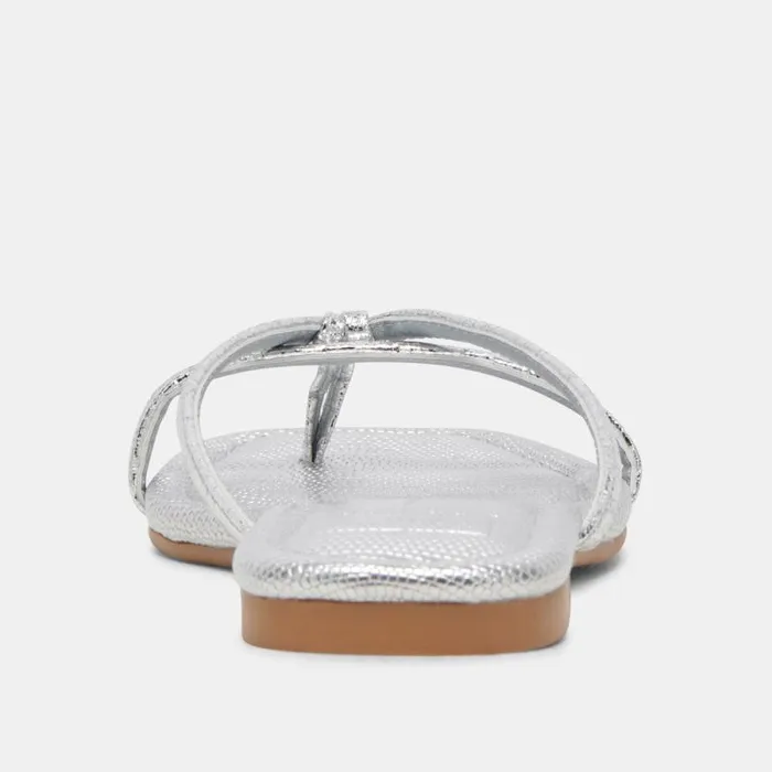 Dolce Vita Lucca Sandals Silver Distressed Stella Women Sandals
