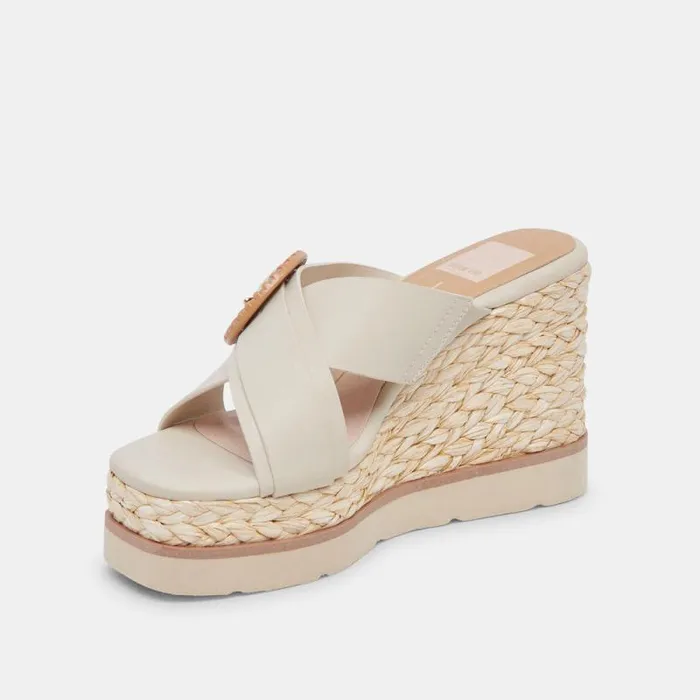 Dolce Vita Luiz Wedges Ivory Stella Women Sandals