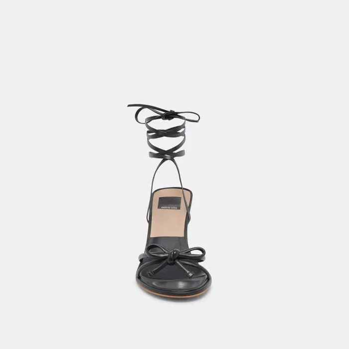 Dolce Vita Maison Heels Black Leather Women Heels