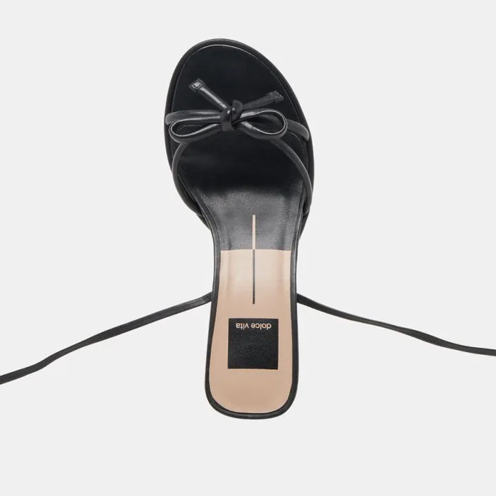 Dolce Vita Maison Heels Black Leather Women Heels