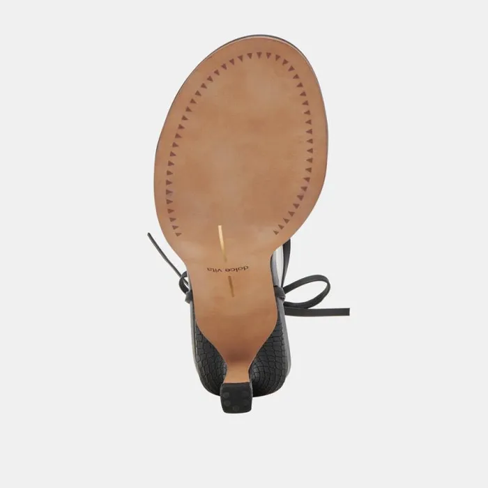 Dolce Vita Maison Heels Black Leather Women Heels