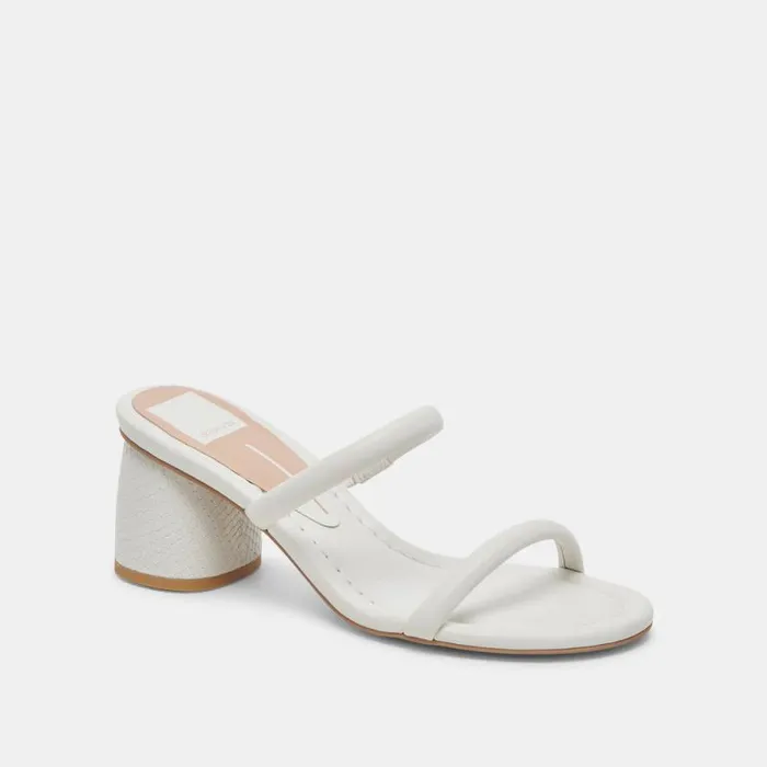 Dolce Vita Mandie Heels White Stella Women Sandals