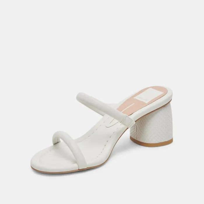 Dolce Vita Mandie Heels White Stella Women Sandals
