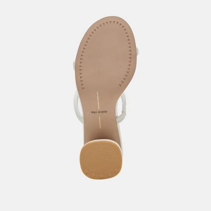 Dolce Vita Mandie Heels White Stella Women Sandals