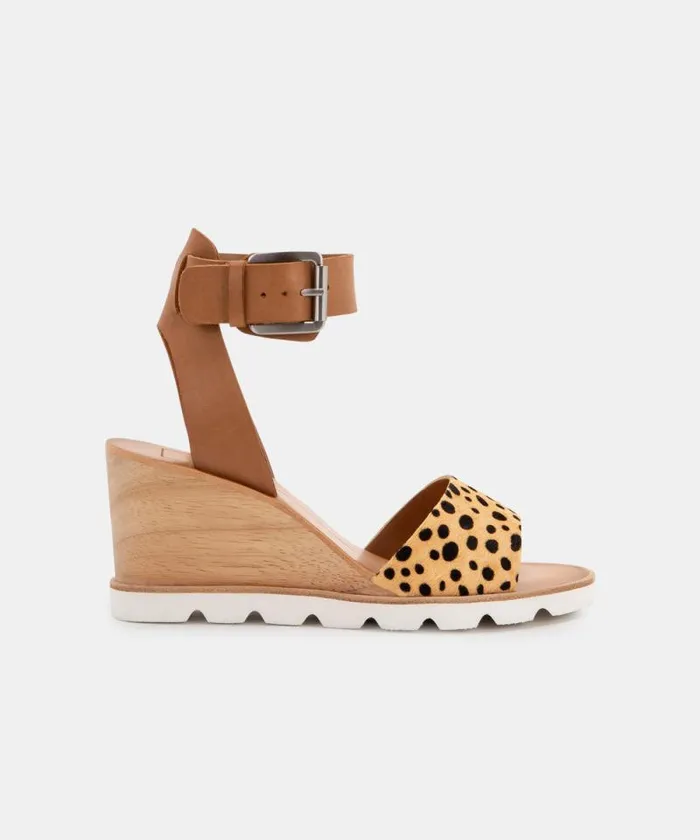 Dolce Vita Melika Wedges Leopard Women Sandals