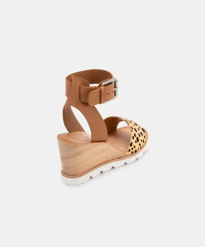 Dolce Vita Melika Wedges Leopard Women Sandals