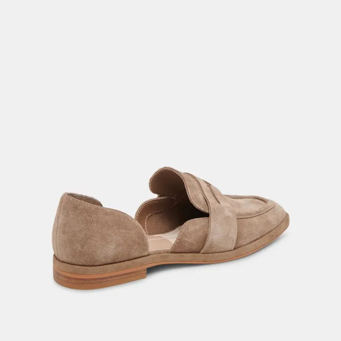 Dolce Vita Moyra Flats Truffle Suede Women Flats and Loafers