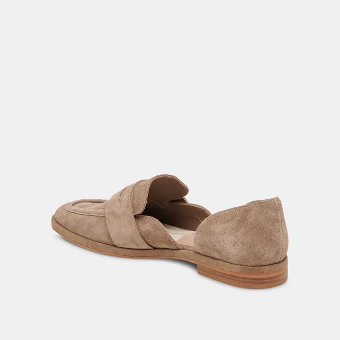 Dolce Vita Moyra Flats Truffle Suede Women Flats and Loafers