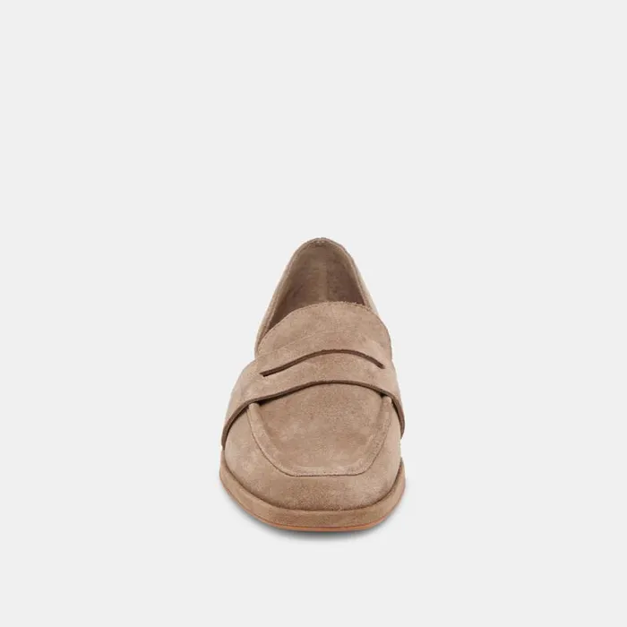 Dolce Vita Moyra Flats Truffle Suede Women Flats and Loafers