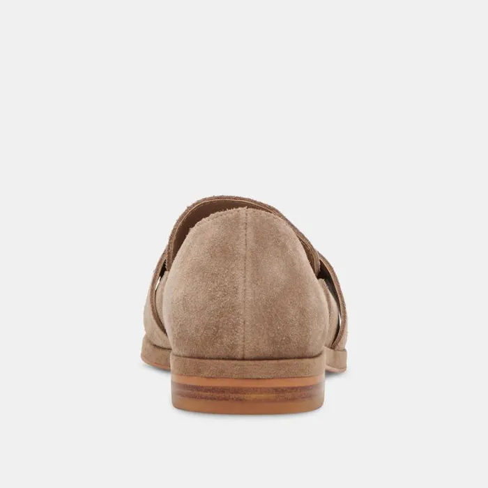 Dolce Vita Moyra Flats Truffle Suede Women Flats and Loafers
