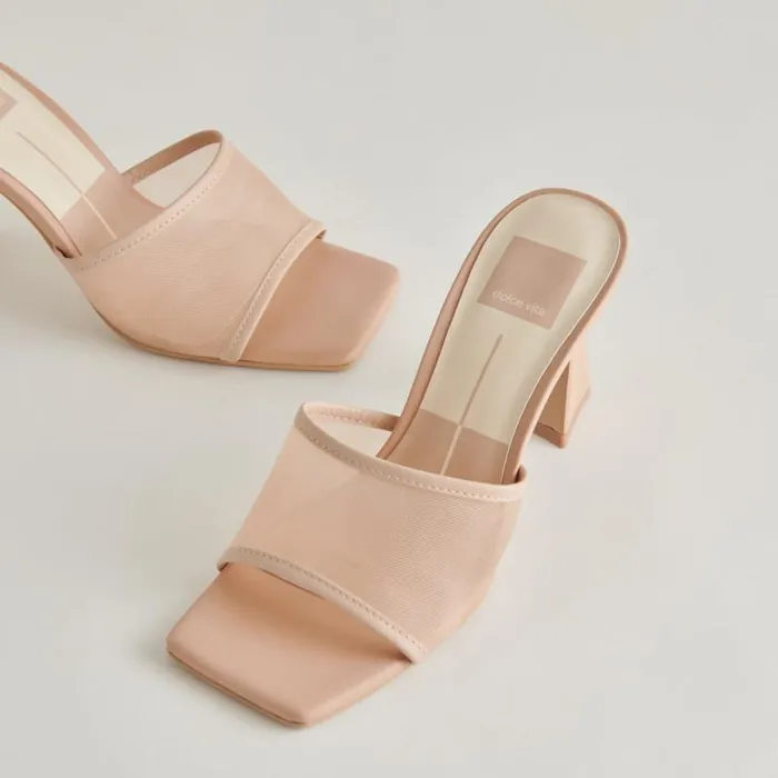 Dolce Vita Narda Heels Blush Mesh Women Heels
