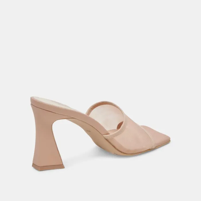 Dolce Vita Narda Heels Blush Mesh Women Heels