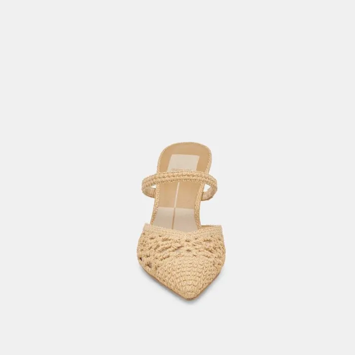 Dolce Vita Nassau Heels Natural Raffia Women Heels