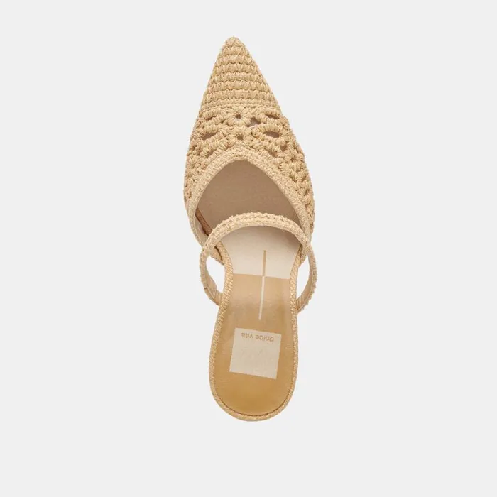 Dolce Vita Nassau Heels Natural Raffia Women Heels