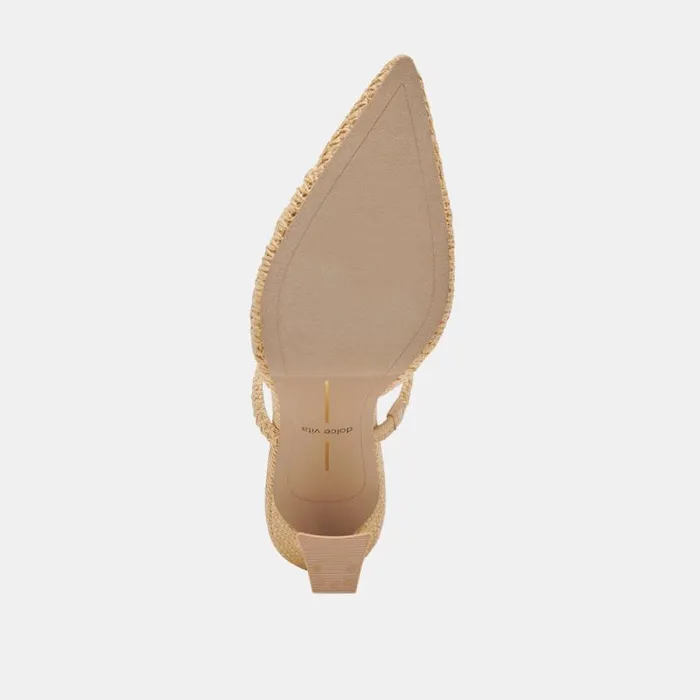 Dolce Vita Nassau Heels Natural Raffia Women Heels