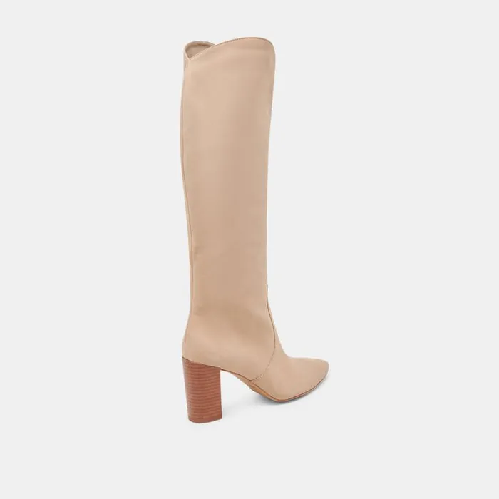 Dolce Vita Nedi Wide Calf Boots Dune Nubuck Women Boots and Booties