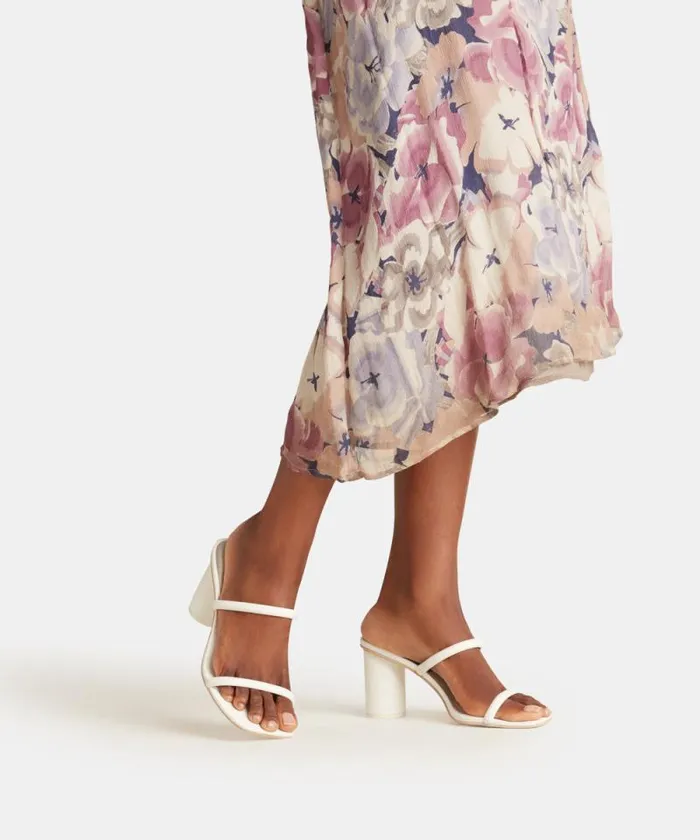 Dolce Vita Noles Heels White Leather Women Heels