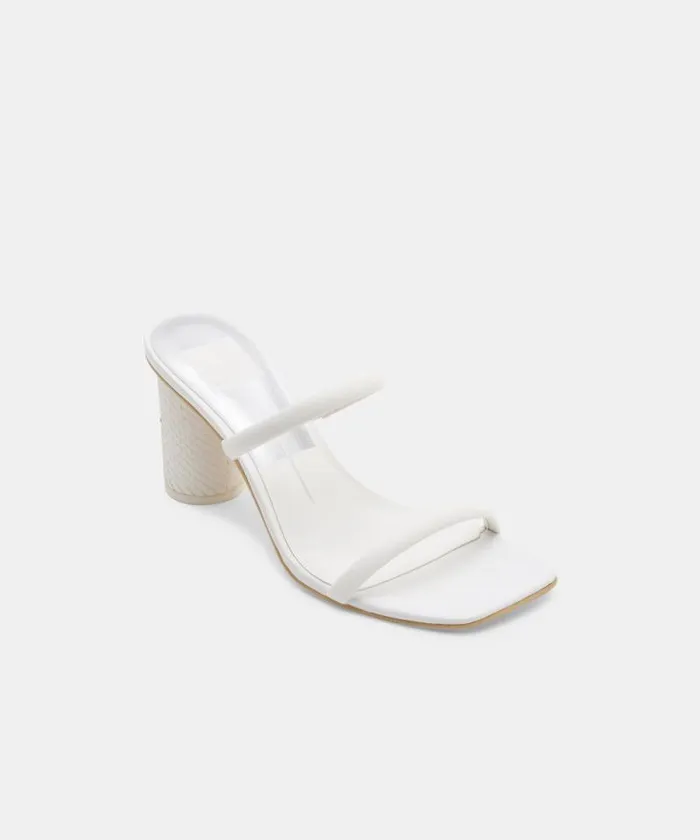 Dolce Vita Noles Heels White Leather Women Heels