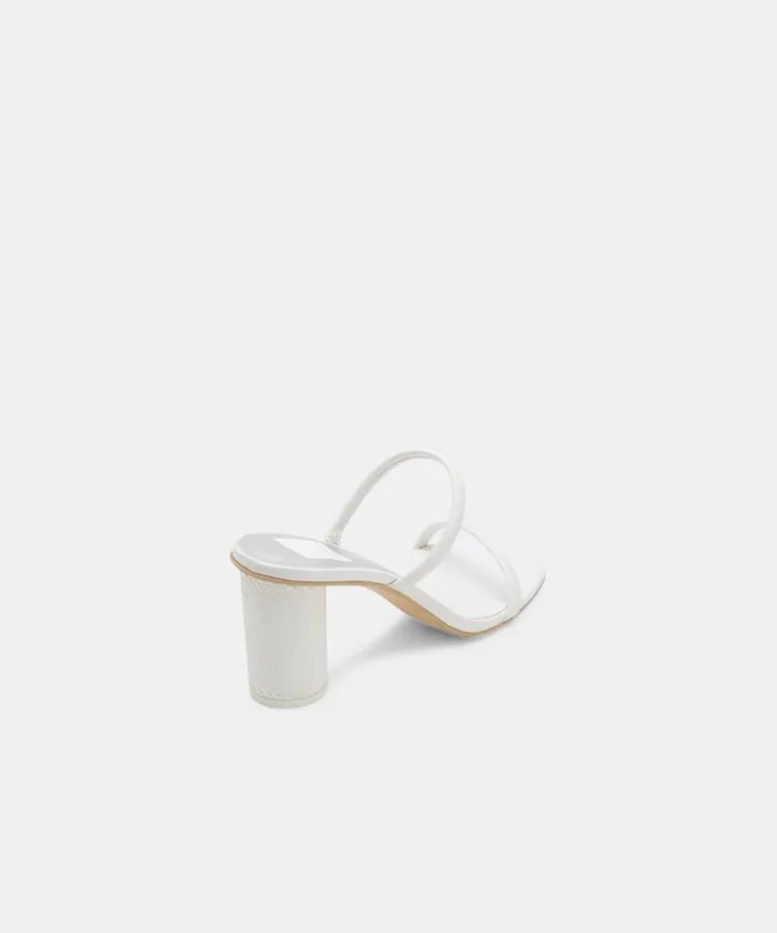 Dolce Vita Noles Heels White Leather Women Heels