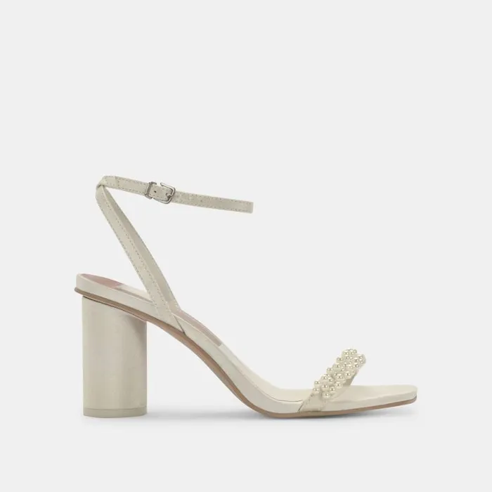 Dolce Vita Nory Heels Vanilla Pearls Women Sandals