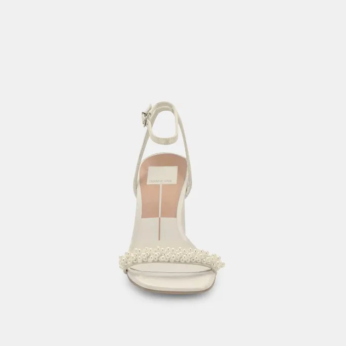 Dolce Vita Nory Heels Vanilla Pearls Women Sandals
