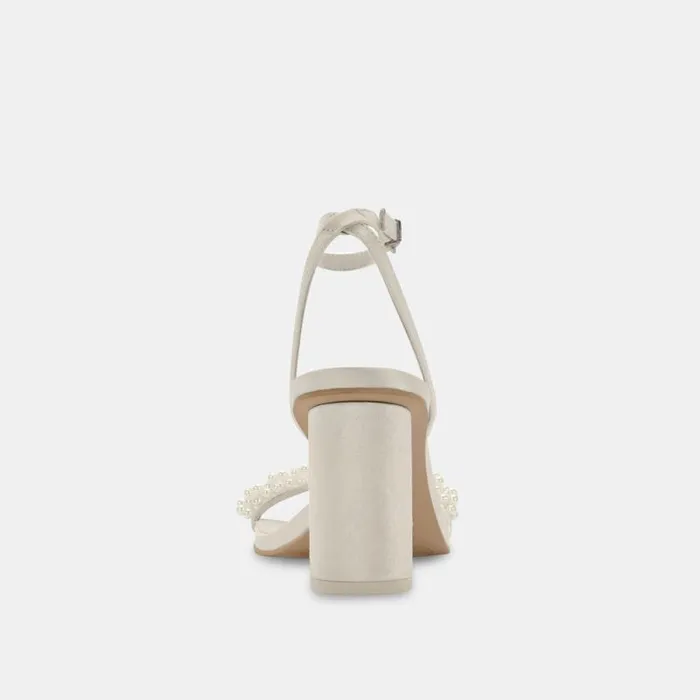 Dolce Vita Nory Heels Vanilla Pearls Women Sandals