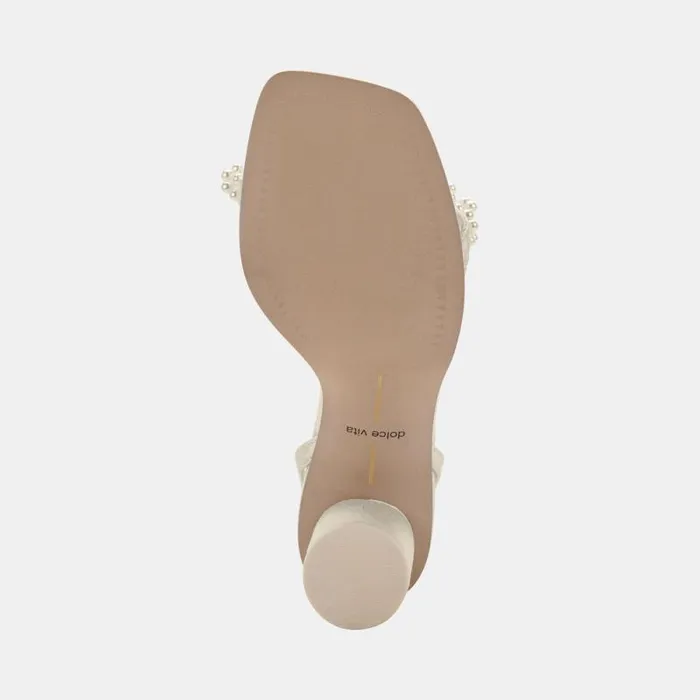 Dolce Vita Nory Heels Vanilla Pearls Women Sandals