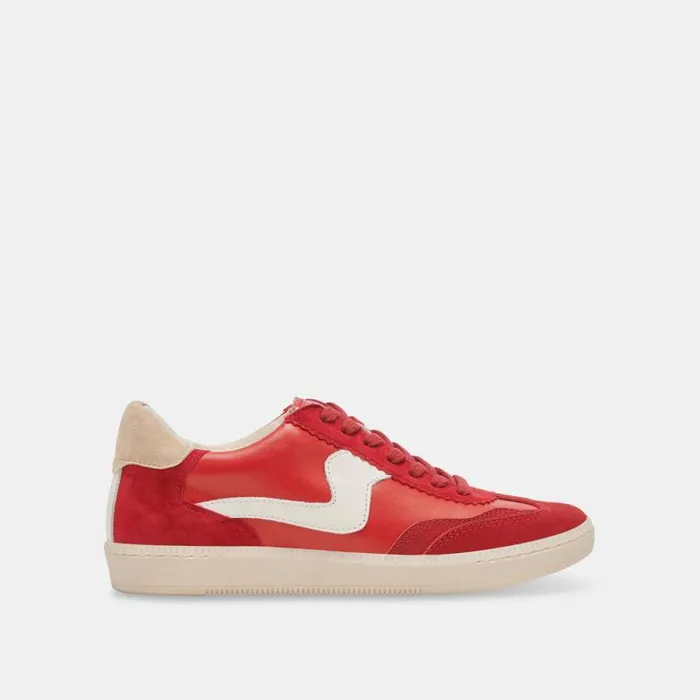 Dolce Vita Notice Sneakers Red Suede Women Sneakers