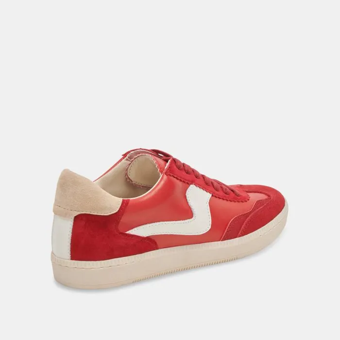 Dolce Vita Notice Sneakers Red Suede Women Sneakers