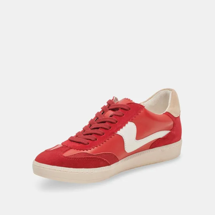 Dolce Vita Notice Sneakers Red Suede Women Sneakers
