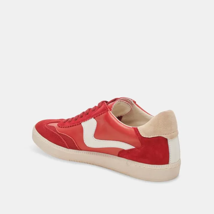 Dolce Vita Notice Sneakers Red Suede Women Sneakers