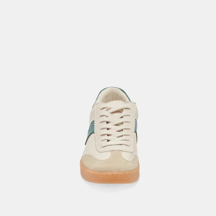 Dolce Vita Notice Sneakers White Green Leather Women Sneakers