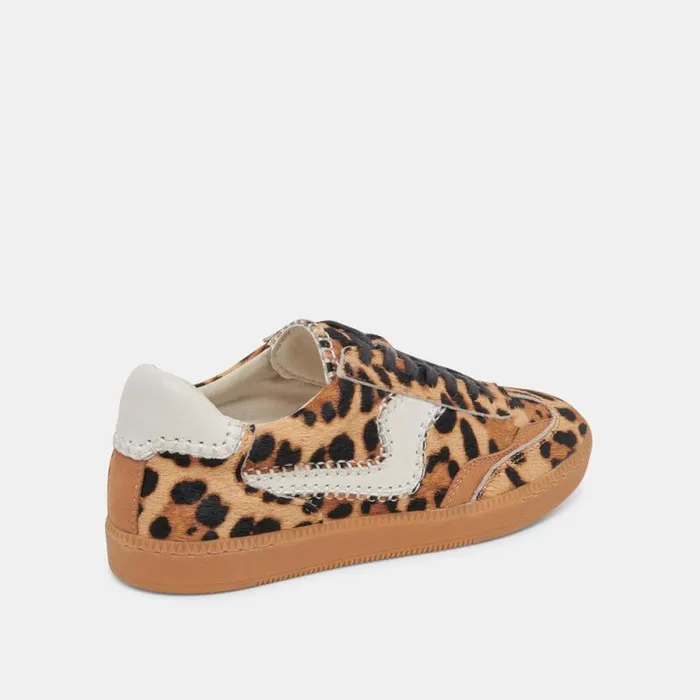 Dolce Vita Notice Stitch Sneakers Dk Leopard Calf Hair Women Sneakers